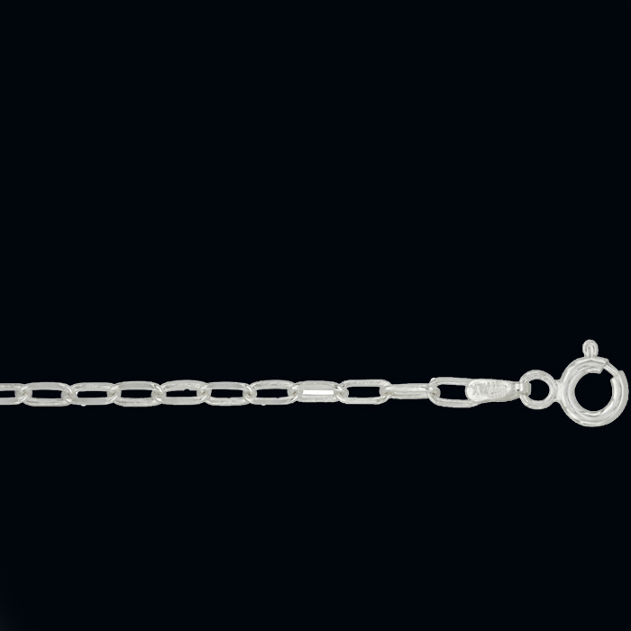 Imagen cadenas plata 50 cm. 